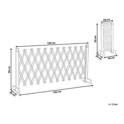 Treillis De Jardin Sciolze Extensible Marron Foncé