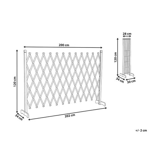 Treillis De Jardin Sciolze Extensible Marron Foncé
