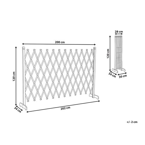 Treillis De Jardin Sciolze Extensible Marron Foncé