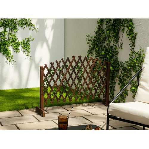 Treillis De Jardin Pavarolo Extensible Marron Foncé