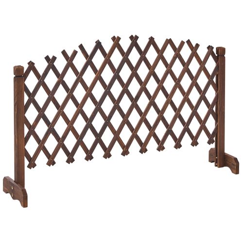 Treillis De Jardin Pavarolo Extensible Marron Foncé