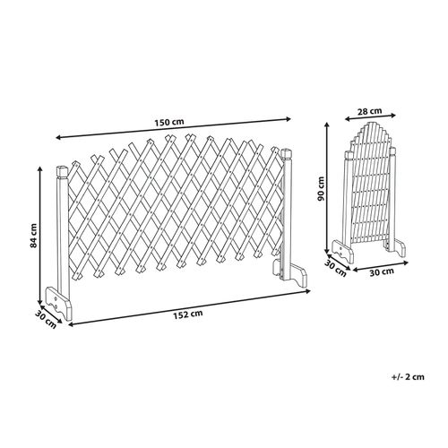 Treillis De Jardin Pavarolo Extensible Marron Foncé