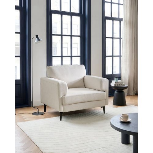 Fauteuil Lousto Tissu Beige Clair