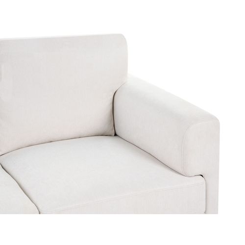 Canapé 3 Places Lousto Tissu Beige Clair