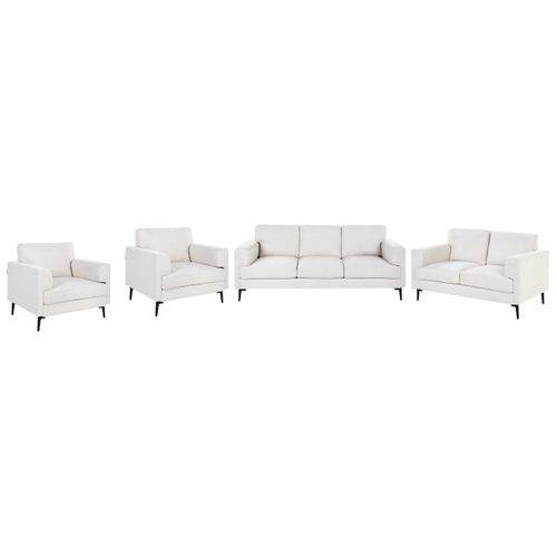 Ensemble De Salon 7 Places Lousto Tissu Beige Clair