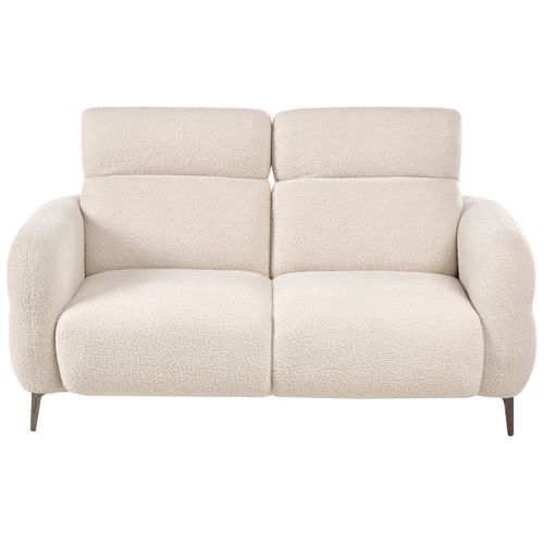 Canapé 2 Places Artuna Bouclé Blanc Cassé