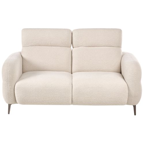 Canapé 2 Places Artuna Bouclé Blanc Cassé