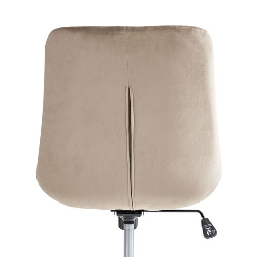 Chaise De Bureau Melrose Velours Taupe