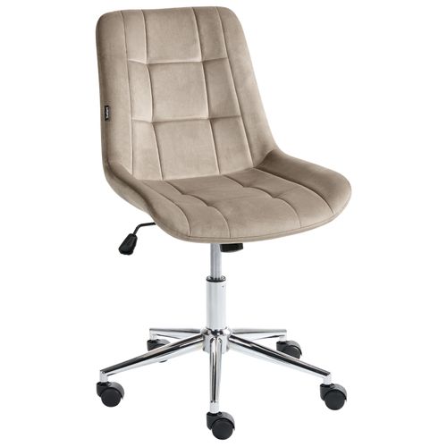 Chaise De Bureau Melrose Velours Taupe
