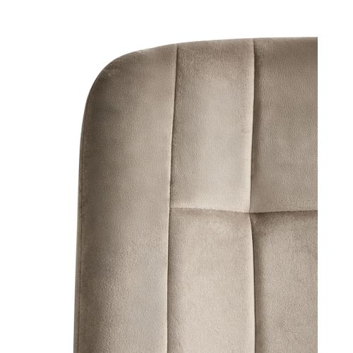 Chaise De Bureau Melrose Velours Taupe