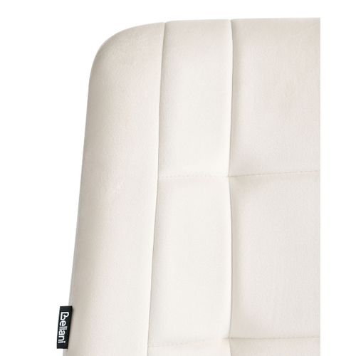 Chaise De Bureau Melrose Velours Blanc Cassé