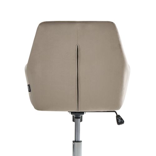 Chaise De Bureau Wellston Velours Taupe