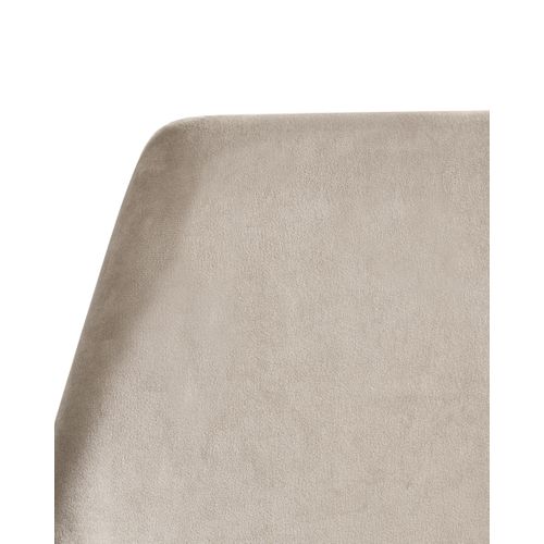 Chaise De Bureau Wellston Velours Taupe