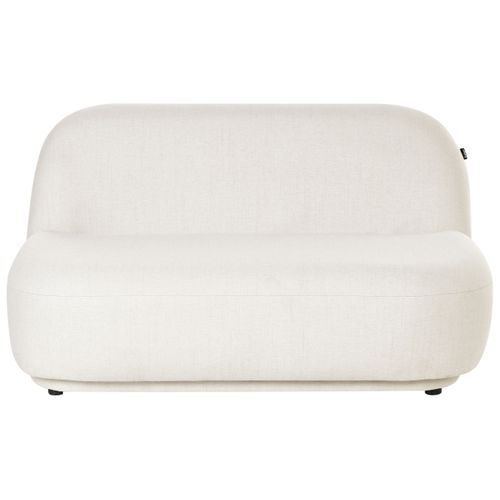 Canapé 2 Places Lovberg Tissu Blanc Cassé