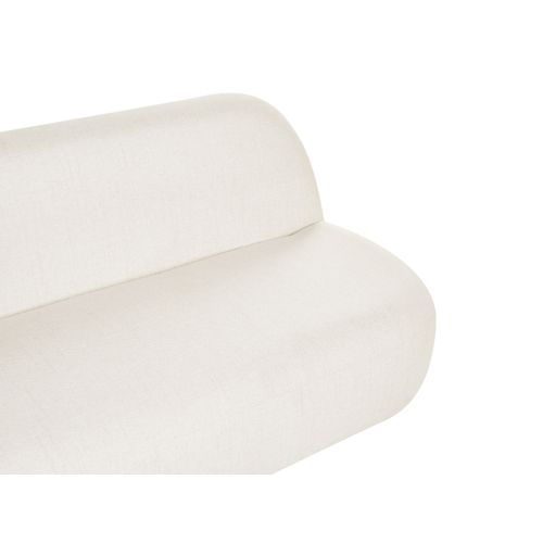 Canapé 2 Places Lovberg Tissu Blanc Cassé