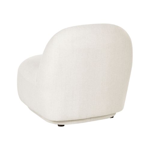Fauteuil Lovberg Tissu Blanc Cassé