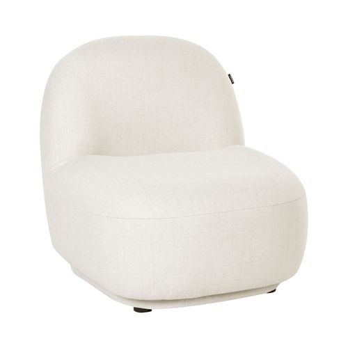 Fauteuil Lovberg Tissu Blanc Cassé