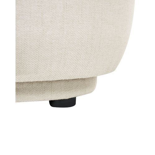 Fauteuil Lovberg Tissu Blanc Cassé