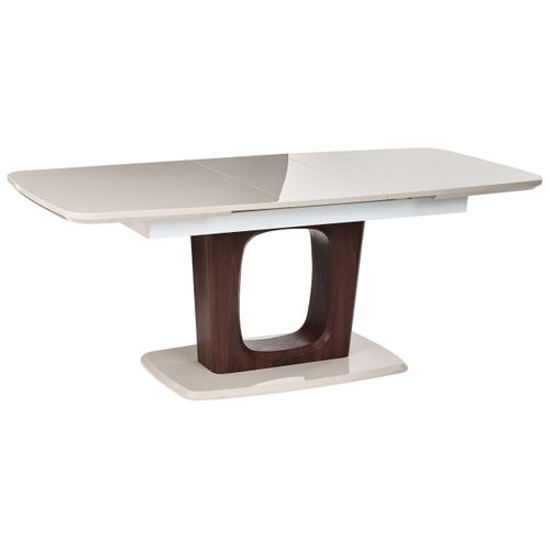 Table De Salle à Manger Extensible Berrigan Beige Clair 160/200 Cm 90 Cm