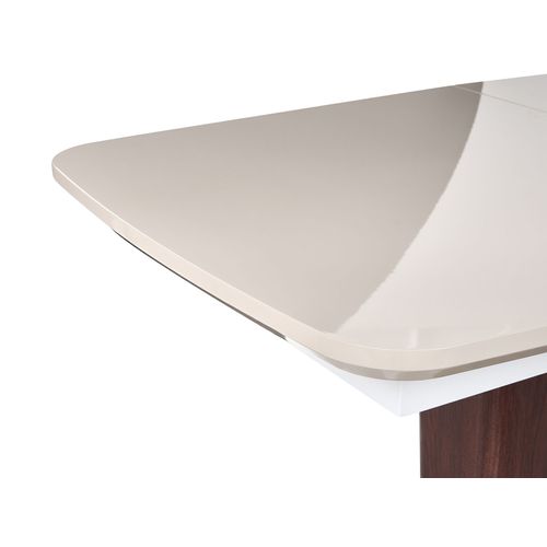 Table De Salle à Manger Extensible Berrigan Beige Clair 160/200 Cm 90 Cm