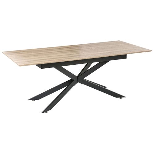 Table De Repas Finley Chêne Clair 160/200 Cm 90 Cm