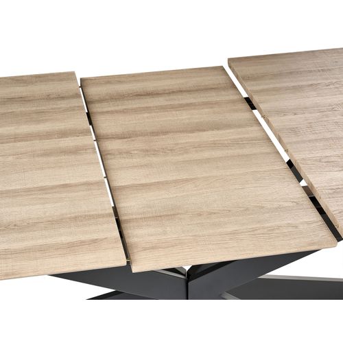 Table De Repas Finley Chêne Clair 160/200 Cm 90 Cm