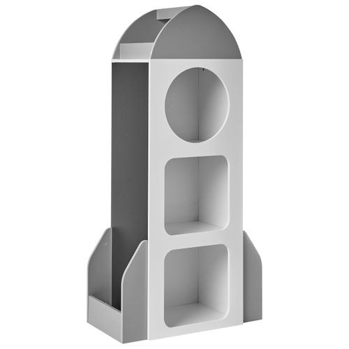 Bibliothèque 3 Étagères Cosmos 120 Cm Blanc