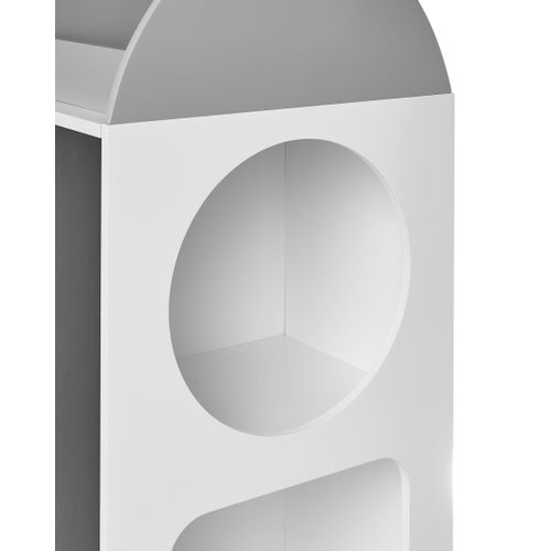 Bibliothèque 3 Étagères Cosmos 120 Cm Blanc