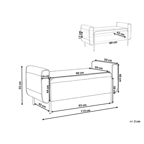 Banc De Rangement Lewes Tissu Moutarde