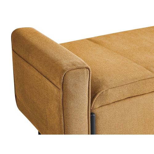 Banc De Rangement Lewes Tissu Moutarde