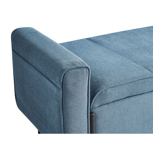 Banc De Rangement Lewes Tissu Bleu