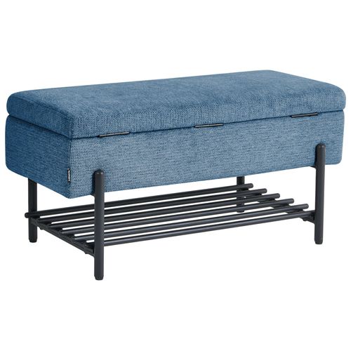 Banc De Rangement Solvang Tissu Bleu