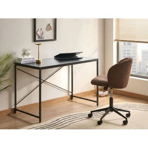 Table De Bureau Andaste Noir 120 Cm 60 Cm