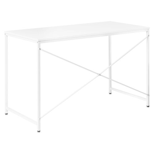 Table De Bureau Andaste Blanc 120 Cm 60 Cm