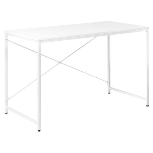 Table De Bureau Andaste Blanc 120 Cm 60 Cm