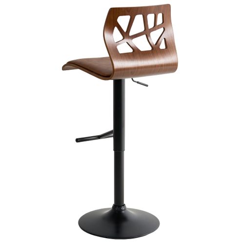 Lot De 2 Chaises De Bar Petersburg Cuir Pu Marron/noir