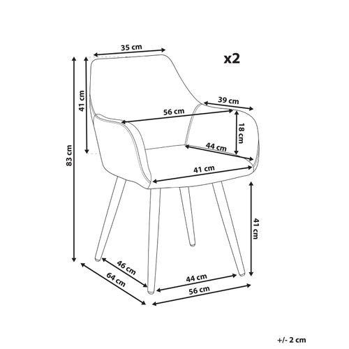 Lot De 2 Chaises De Salle à Manger Tirano Lin Synthétique Vert Menthe