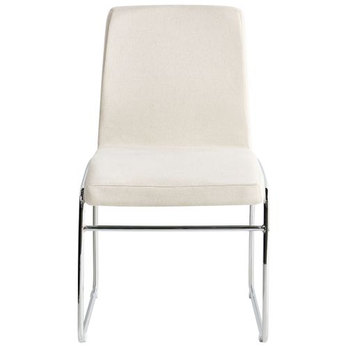 Lot De 2 Chaises De Salle à Manger Lecco Tissu Beige Clair