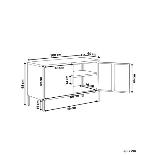 Meuble De Rangement Uria Métal Beige Clair