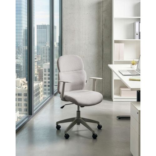 Chaise De Bureau Lexor Tissu Gris Clair
