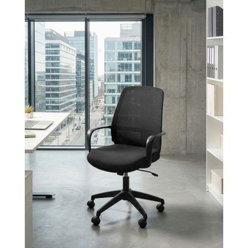 Chaise De Bureau Velto Tissu Noir
