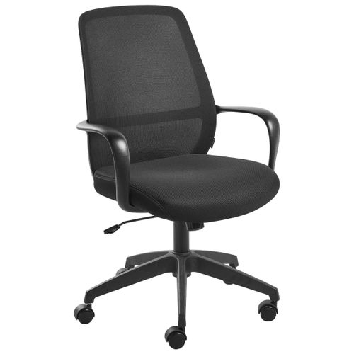 Chaise De Bureau Velto Tissu Noir