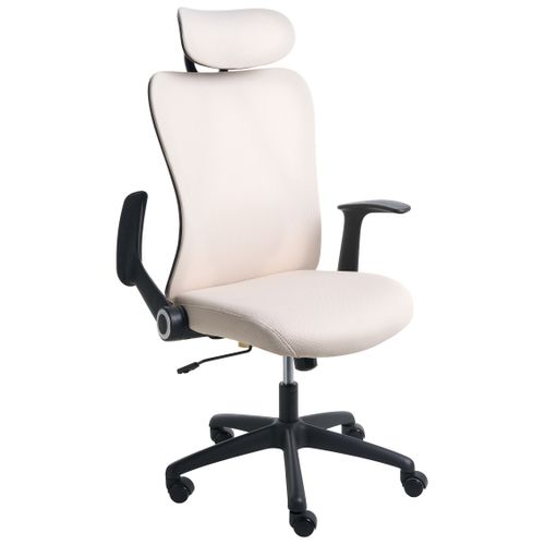 Chaise De Bureau Zyven Tissu Beige