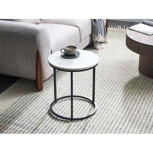 Table D'appoint Tyrell Marbre Blanc