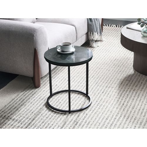 Table D'appoint Tyrell Marbre Vert Foncé