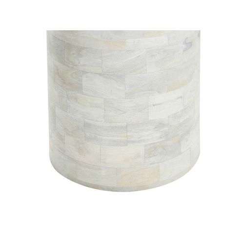 Table De Repas Murtle Blanc 110 Cm 110 Cm Bois De Manguier