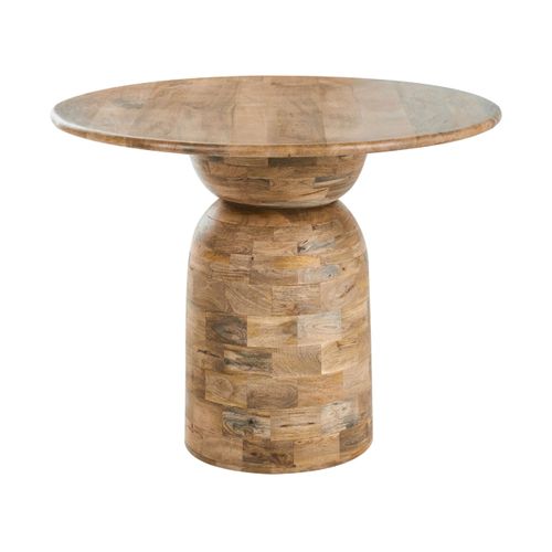 Table De Repas Murtle Marron Clair 110 Cm 110 Cm Bois De Manguier