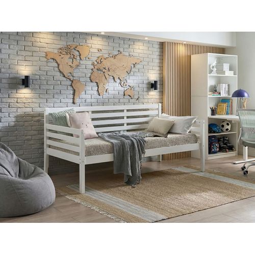 Lit De Jour Bois Theza 90 X 200 Cm Blanc