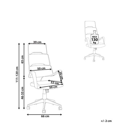 Chaise De Bureau Grandiose Taupe