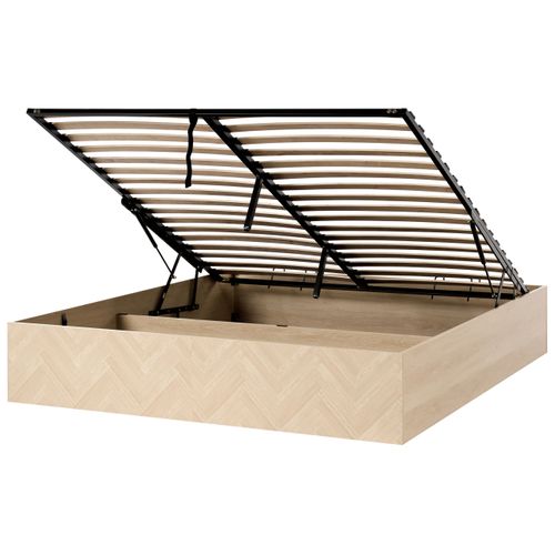 Lit Ottoman Etel 180 X 200 Cm Marron Clair